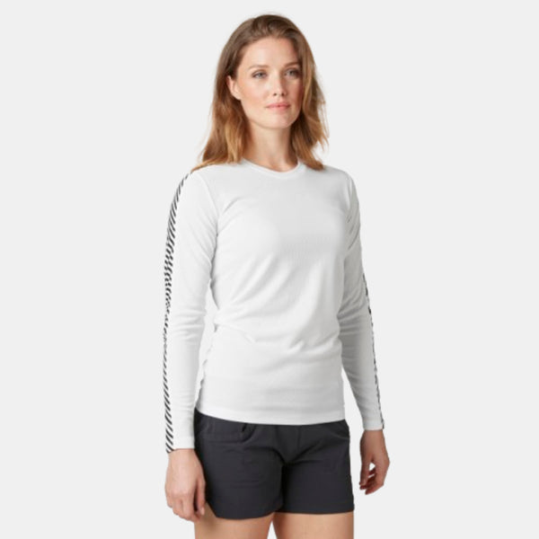 WOMEN'S HH LIFA® LIGHTWEIGHT STRIPE LONGSLEEVE CREW BASE LAYER
