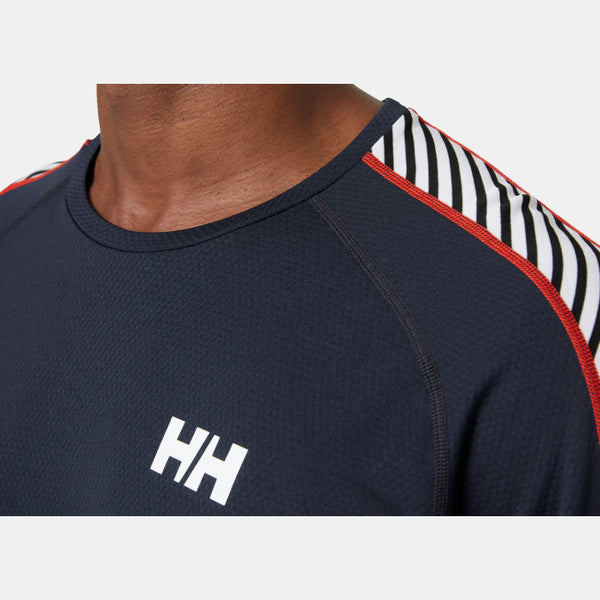 MEN'S LIFA® ACTIVE STRIPE CREW BASE LAYER