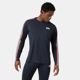MEN'S LIFA® ACTIVE STRIPE CREW BASE LAYER