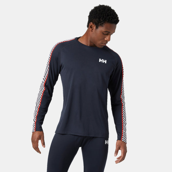 MEN'S LIFA® ACTIVE STRIPE CREW BASE LAYER