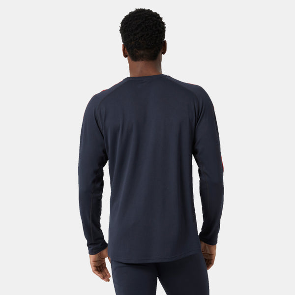 MEN'S LIFA® ACTIVE STRIPE CREW BASE LAYER