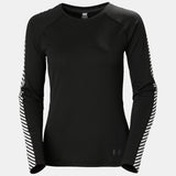 WOMEN'S LIFA® ACTIVE STRIPE CREW BASE LAYER