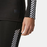 WOMEN'S LIFA® ACTIVE STRIPE CREW BASE LAYER