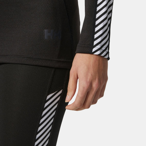 WOMEN'S LIFA® ACTIVE STRIPE CREW BASE LAYER