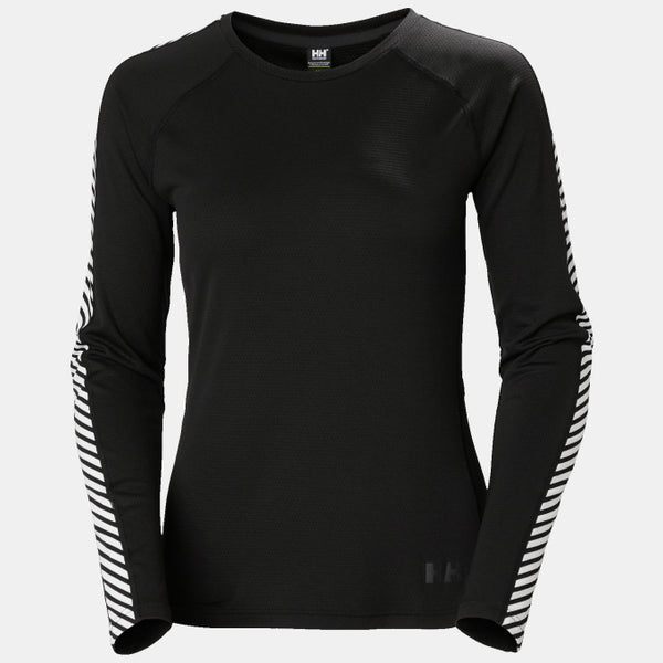 WOMEN'S LIFA® ACTIVE STRIPE CREW BASE LAYER