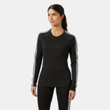 WOMEN'S LIFA® ACTIVE STRIPE CREW BASE LAYER