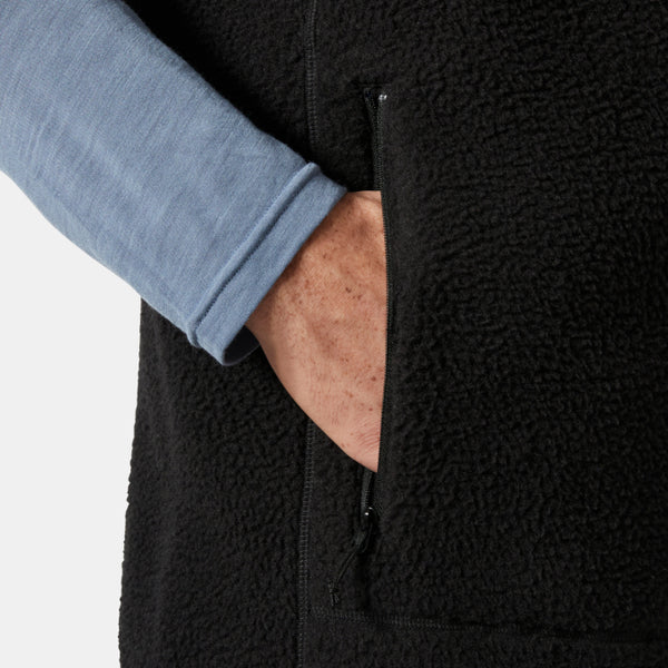 UNISEX PANORAMA PILE BLOCK FLEECE VEST