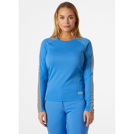 WOMEN'S LIFA® ACTIVE STRIPE CREW BASE LAYER