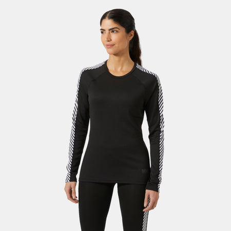 WOMEN'S LIFA® ACTIVE STRIPE CREW BASE LAYER